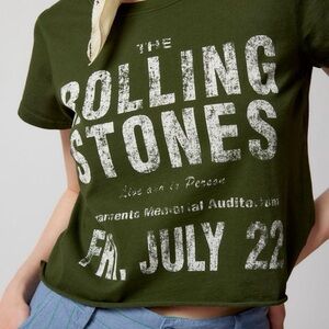 Rolling Stones Cropped Top